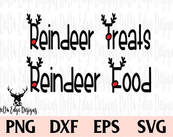 Reindeer Treats - Reindeer Food - SVG PNG DXF - Cutting File - Printable - Digital Download