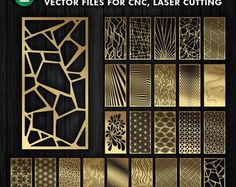 Decorative Panel Templates: Laser Cut CNC Files (Digital Download)
