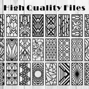 24 patterns of art deco for decorative panel, art deco wall art CNC Laser Cutting File Dxf, Svg, Jpg, Cdr, Eps Vector files. image 5