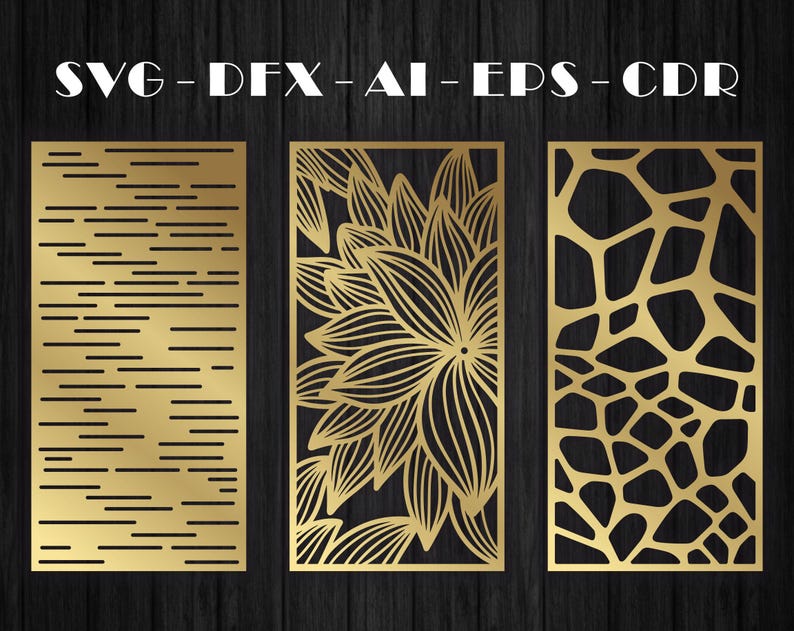 All Dxf Files. Geometric Panel DXF – CNC Laser Cut Decorative Screen ...