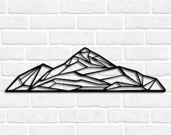 Mountain Wall Art SVG | Laser Cut Files (Digital Download)