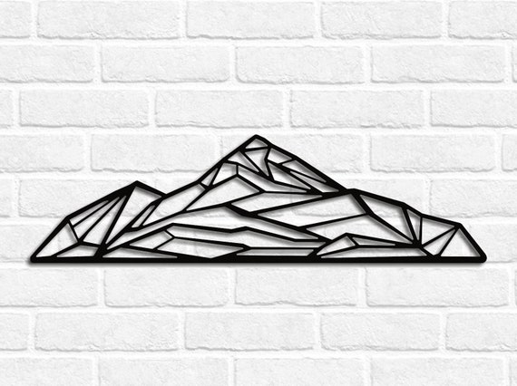 Mountain Wall Art SVG | Laser Cut Files (digital Download) - Etsy