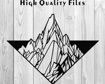 Wall Art - mountain #1 | SVG - dxf- png - pdf - eps | for plasma and laser cutting or printing | Glowforge | Cricut |Wall decor, Abstraction