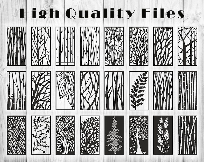Tree Branch Panel Design: CNC Laser Cut File (dxf, Svg, Jpg) - Etsy