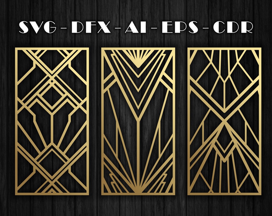 Decorative　24　Patterns　of　Art　for　Deco　Partitions　Panel　Etsy
