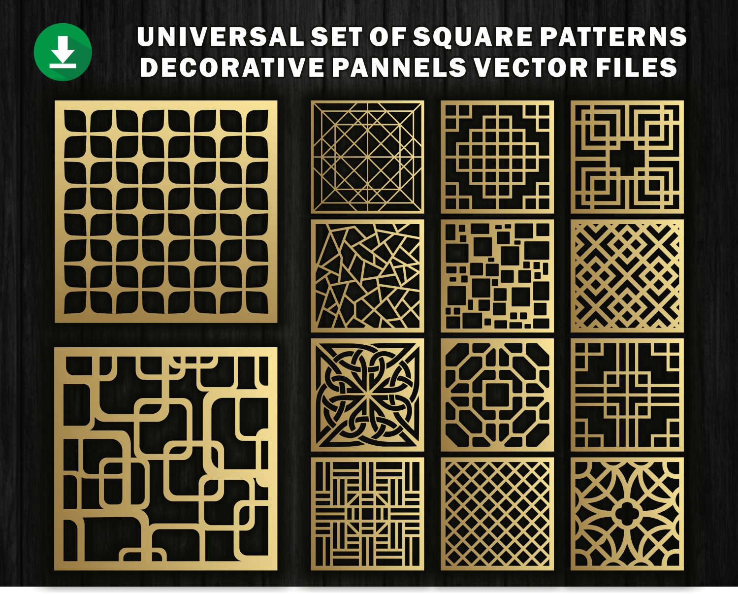 48 Geometric Patterns CNC File Laser Cutting File Dxf Etsy