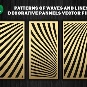 Abstract panel dxf |  Vector File | Instant Download | CNC File | wood  panel | metal dividers |  Dxf/ Svg/ EPS/ Template for wall panel