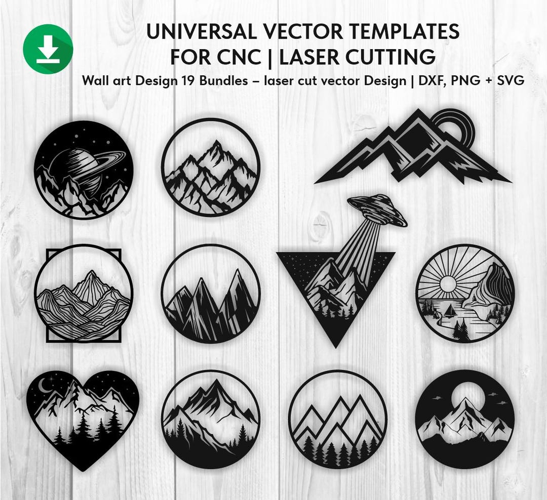 アート・デザイン・音楽 Cette Montagne C'Est Moi Mountain Laser Cut Files: CNC Wall Art Decor (digital Download) - Etsy