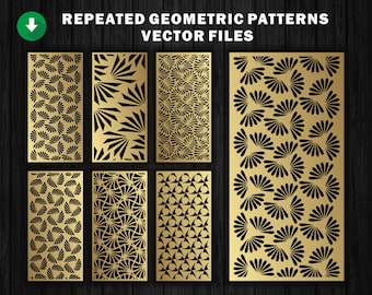 Set of repeating patterns - Privacy fence dxf | VECTOR FILES | CNC | Laser Cutting File  Dxf, Svg, Jpg, Cdr, Eps Vector