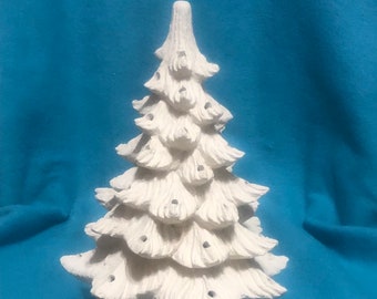 Small Ceramic Bisque Christmas Tree ready to paint