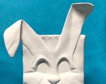 Rabbit Box Ceramic Bisque