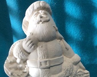 Ceramic Georgia Santa ready to paint