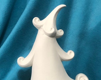 Jolly Christmas Tree Ceramic Bisque ready to paint by jmdceramicsart