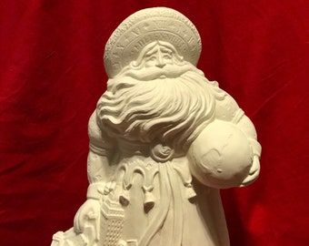 Rare Gare Molds Millennium Santa in ceramic bisque ready to paint by jmdceramicsart bisque pic coming soon
