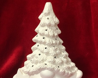 DIY Clay Magic Gnome Xmas Tree - Ready-to-Paint Xmas Tree - DIY Christmas Tree - Festive Xmas Decor - Home and Garden Accent - Xmas Tree Art