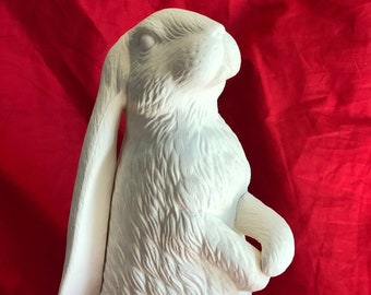 Rare Sittre Molds Standing English Lop Ear Rabbit in ceramic bisque ready to paint by jmdceramicsart