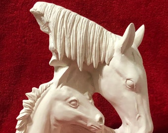 DIY Ceramic Bisque Horse Sculpture - Collectible Horse Figurine - Equestrian Home Decor and Unique Gift for Horse Enthusiasts - Art Etsy