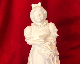 DIY Ceramic Bisque Santa Sculpture - Lady Claus Figure - DIY Xmas Tabletop Centerpiece - DIY Christmas Home Decor - Quality Ceramics - Gifts