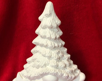 Ceramic Male Gnome Christmas Tree without holes for lights