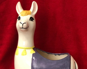 Ceramic Glazed Llama