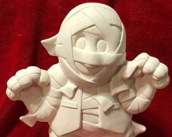 Mummy Jr. in ceramic bisque ready to paint by jmdceramicsart