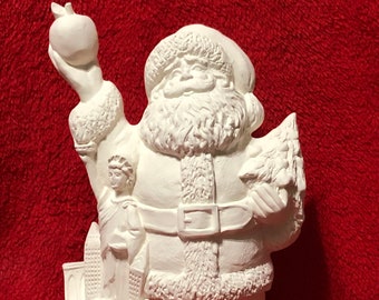 Ceramic New York Santa Claus Bisque ready to paint