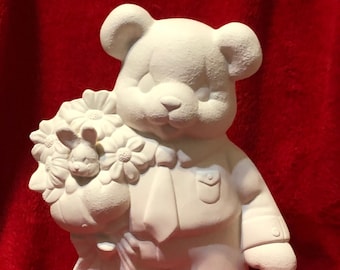 Easter Bear Male Ceramic Bisque