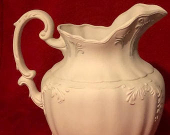 Vintage pitcher in ceramic bisque ready to paint by jmdceramicsart