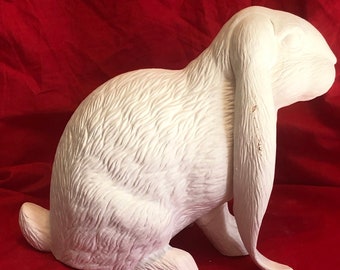 DIY Ceramic Bisque Rabbit Sculpture - DIY Rabbit Figurine - Lop Ear Rabbit - Ready-to-Paint - DIY Collectible Art - Handmade Ornament Etsy