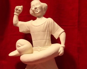 DIY Ceramic Bisque Clown - Handcrafted Ceramic Swimming Pool Clown - DIY Clown Sculpture - DIY Clown Home Decor - Circus Clown Figurine Etsy