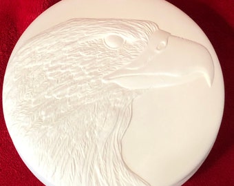 Ceramic Eagle Bowl in bisque ready to paint