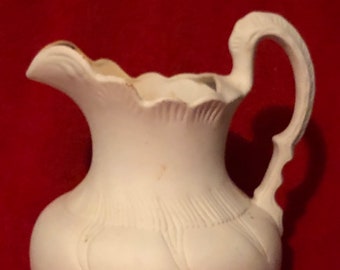 Vintage Victorian Pitcher or Base in ceramic bisque ready to paint