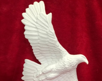 DIY Ceramic Eagle Sculpture - Collectible Eagle Figurine - Eagle Home Decor Unique Gift for Eagle Enthusiasts - Ready to Paint - Eagle