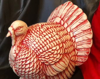 Thanksgiving Turkey - Festive Holiday Decor - Tabletop Centerpiece - Ceramic Turkey - Thanksgiving Tabletop - Unique Holiday Gifts on Etsy