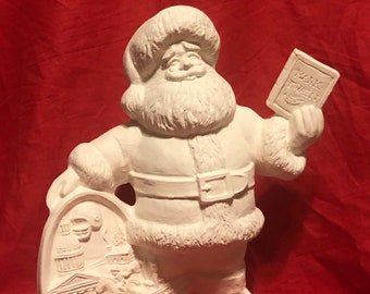 Gare Molds Missouri State Santa in ceramic bisque ready to paint by jmdceramicsart