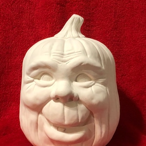 Ceramic Pumpkin Decor - Handmade Pumpkin - DlY Ceramic Bisque -Bisqueware Sculpture - DIY Halloween Home Decor - Ready-to-Paint - Etsy Gifts