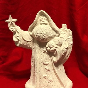 Rare Gare Molds Celestial Santa Ceramic Bisque ready to paint by jmdceramicsart