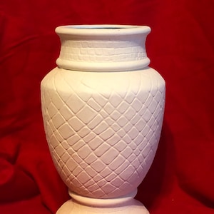 DIY Ceramic Bisque Vase - Ready-to-Paint - Handmade DIY Decorative Vase - Tabletop Centerpiece - Unique Home Decor - Accent Vase - Figurine