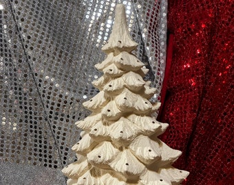 DIY Ceramic Bisque Christmas Tree - Quality Ceramic Tree - Ready to Paint - Handmade Xmas Tree - Xmas Tree Gift - Ceramic Christmas Tree