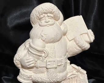 Rare Gare Molds Indiana State Santa in Ceramic Bisque ready to paint by jmdceramicsart