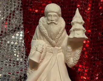 Duncan Molds Father Christmas in ceramic bisque ready to paint by jmdceramicsart