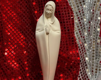 Ceramic Madonna statue in bisque ready to paint by jmdceramicsart