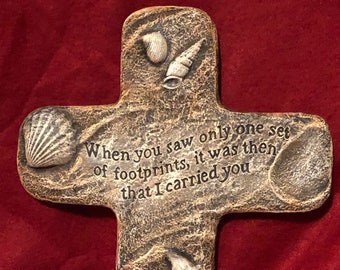 Footprints Cross dry brushed using Mayco Softee Stains