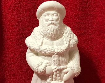 Asian Santa in ceramic bisque ready to paint by jmdceramicsart