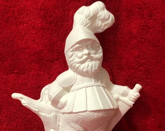 Ceramic Knight in bisque ready to paint