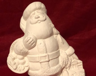 Georigia Santa Claus in ceramic bisque ready to paint