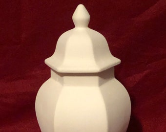 DIY Ceramic Bisque Ginger Jar - Versatile and Timeless Decorative Accent - Ready-to-Paint Ceramic Temple Jar - Kitchen Home Decor - Etsy