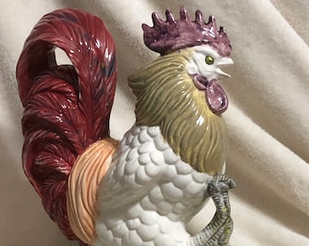 Glazed Ceramic Rooster