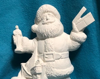 Hollywood Santa Ceramic Bisque ready to paint