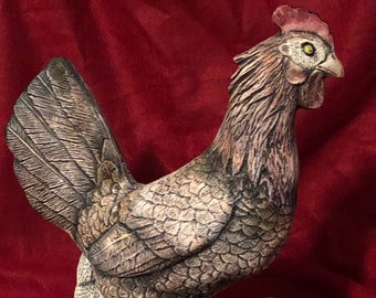 Ceramic Dry Brushed Hen with Chicks using Mayco Softee Stains